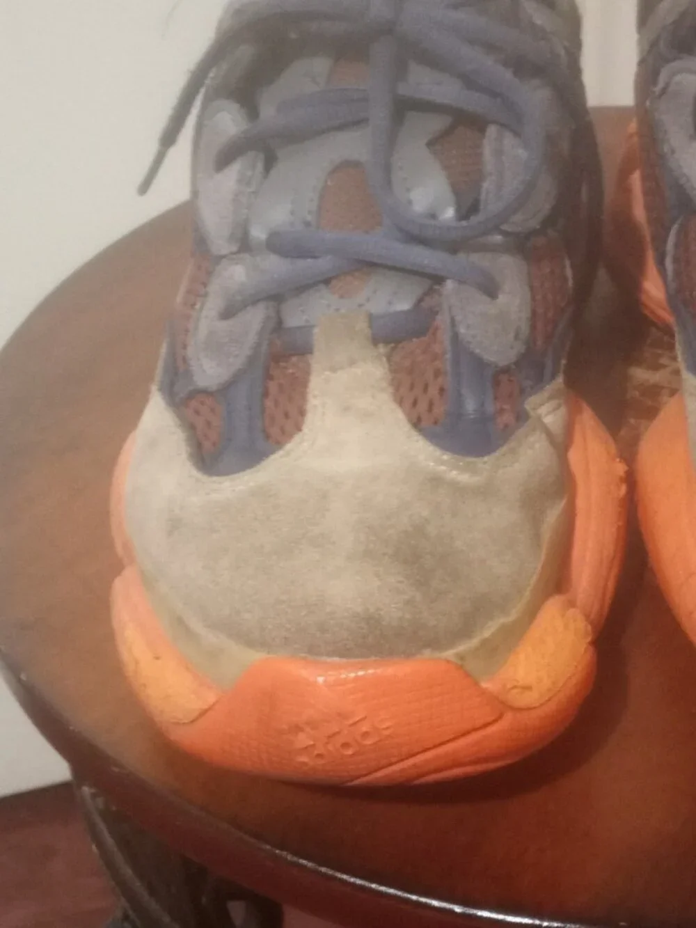 Adidas Yeezy 500 Enflame GZ5541 Mens Size 9 Orange Blue Brown Low Top Sneakers